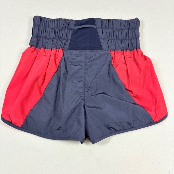 FREE PEOPLE Movement The Way Home Short Red Blue Womens Size Medium Athletic USA - Picture 6 of 11